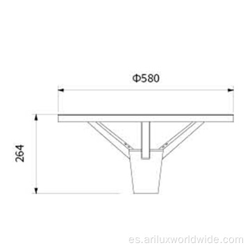 Luz de jardín al aire libre moderna directa de fábrica 60w